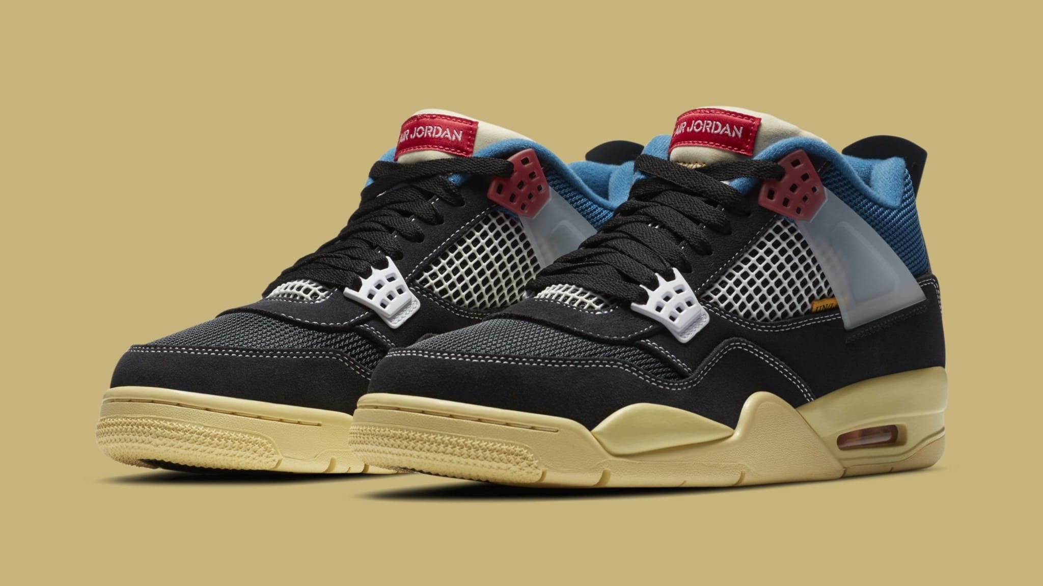 Union x Air Jordan 4 Retro 'Off Noir' DC9533 001 Pair