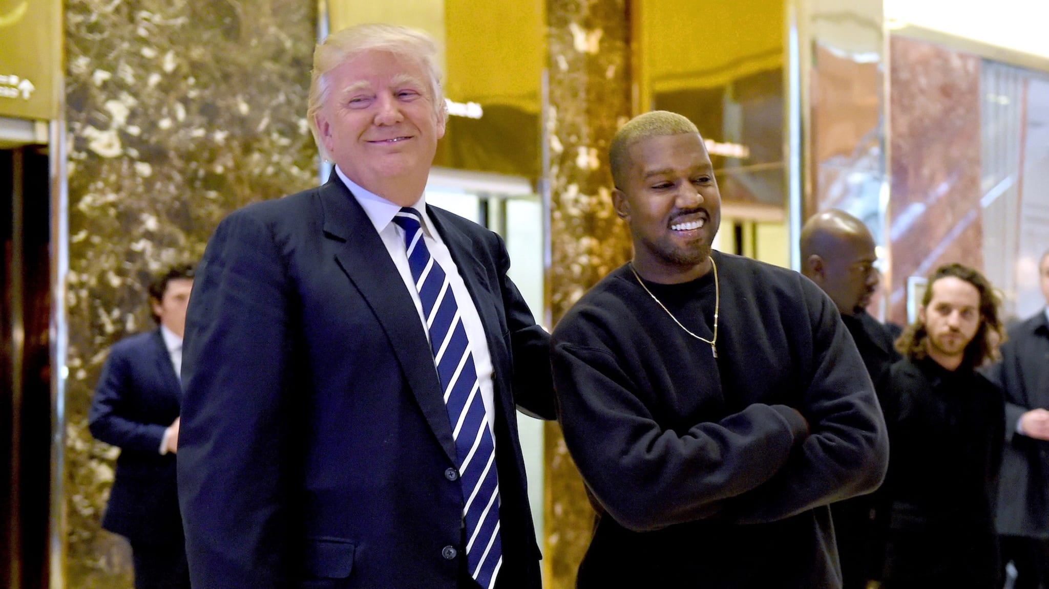 Kanye West and Donald Trump