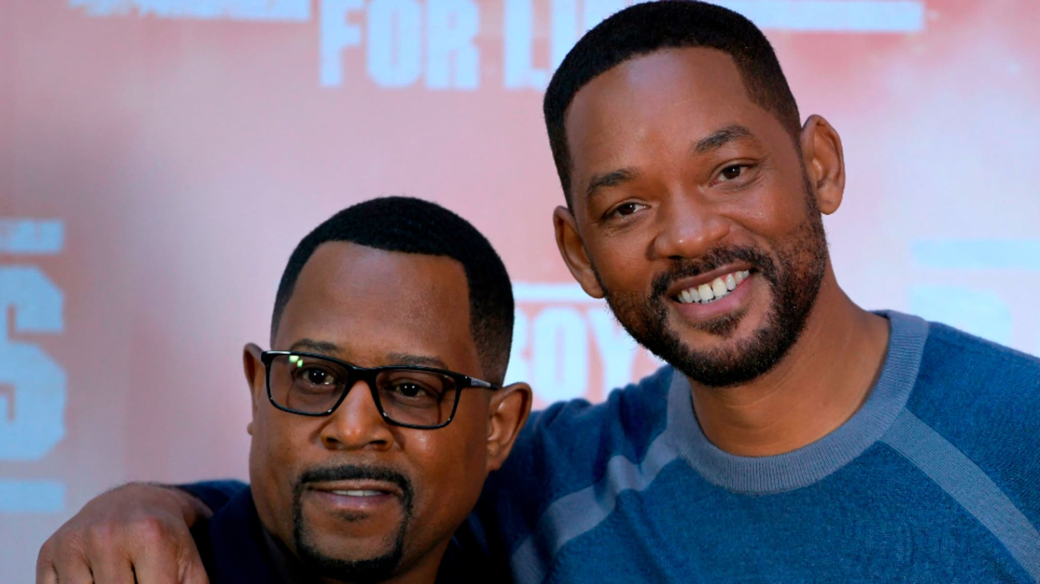 Martin Lawrence and Will Smith pose at the 'Bad Boys For Life'