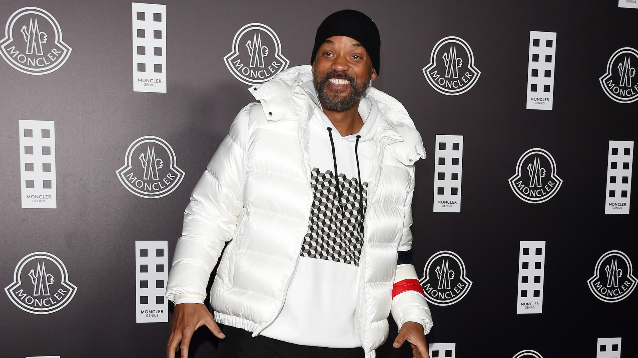 Will Smith attends the Moncler fashion show.