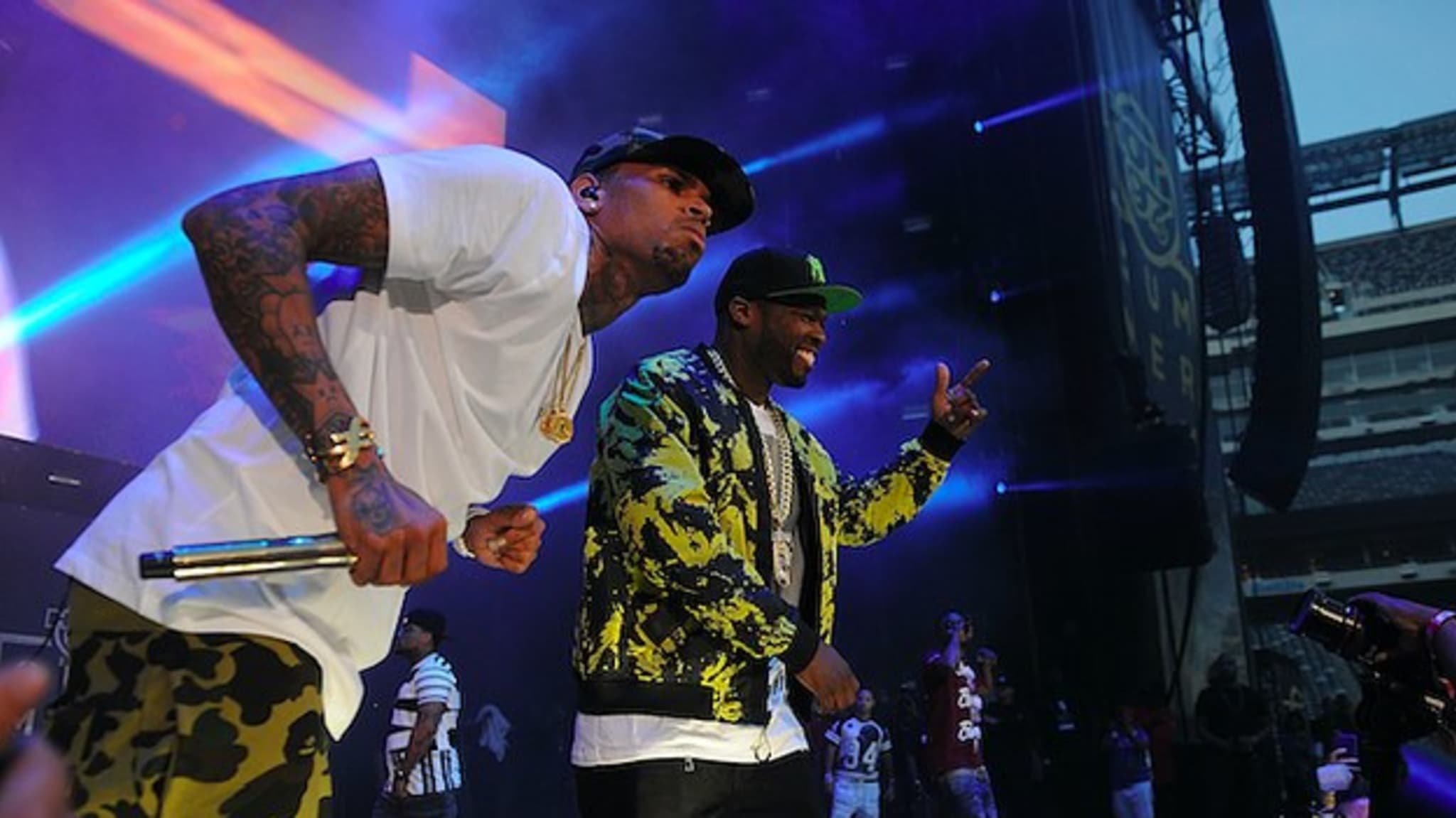 50 Cent and Chris Brown