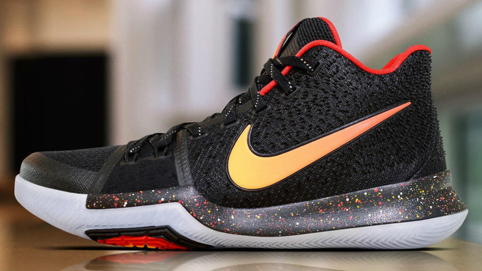 Nike Kyrie 3 Black/Red PE Profile