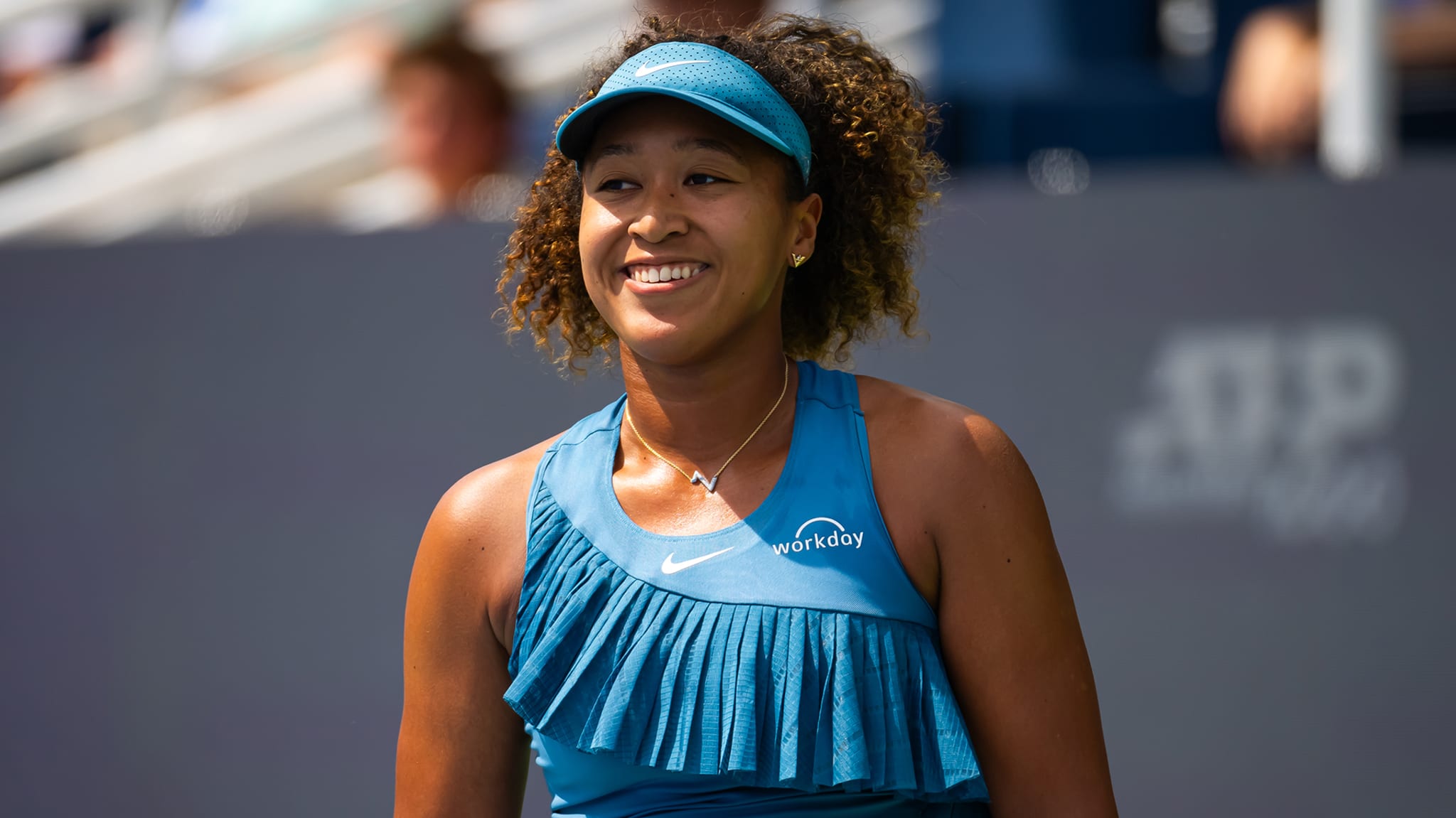 Naomi Osaka on Day 1 of the Cincinnati Open.