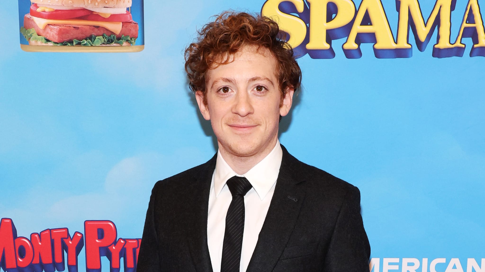 Ethan Slater attending an event. 