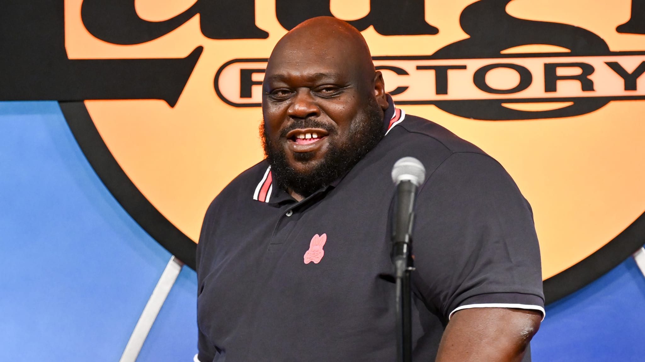 Faizon Love at the Laugh Factory in Hollywood.