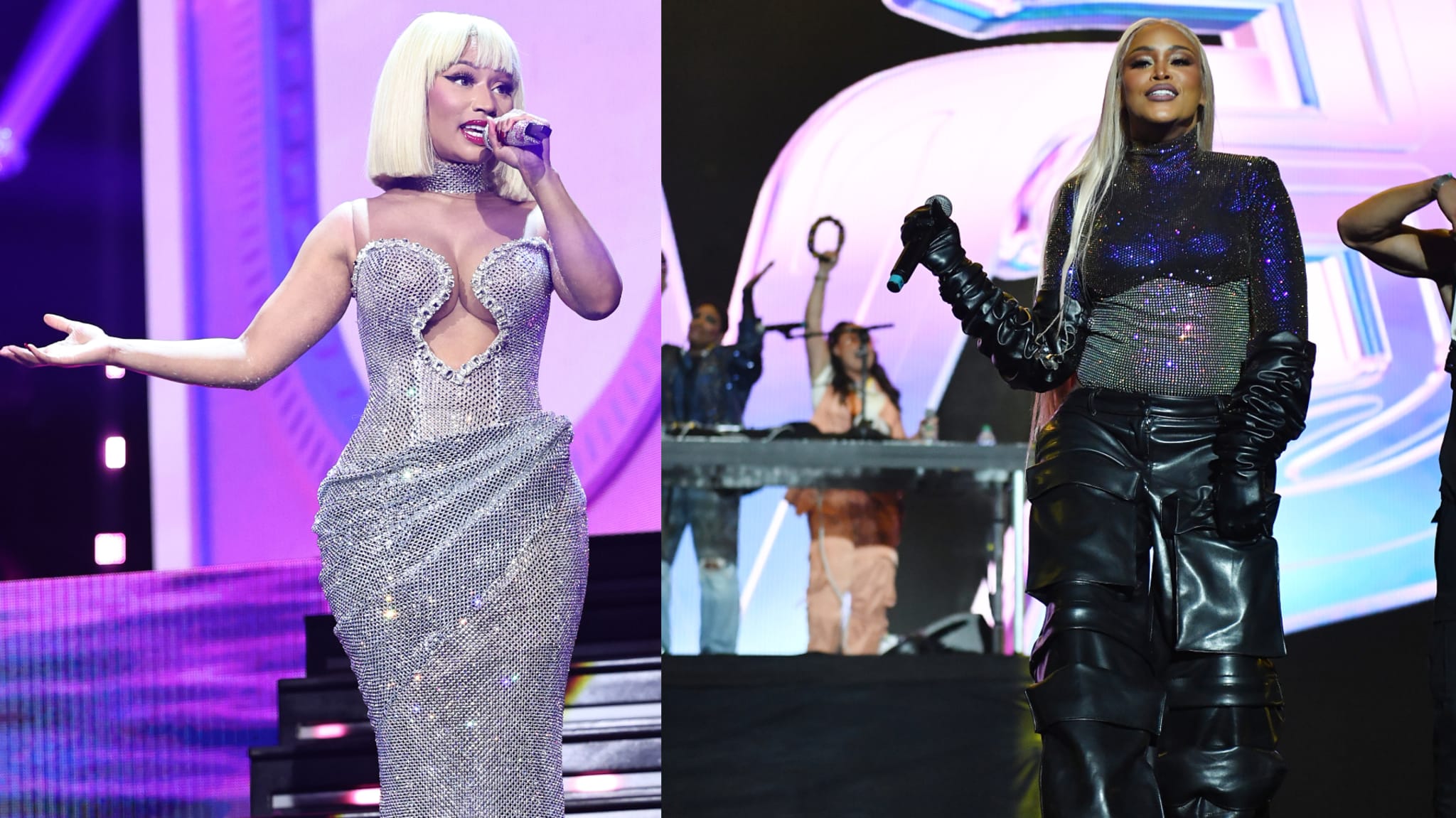 nicki and eve performing