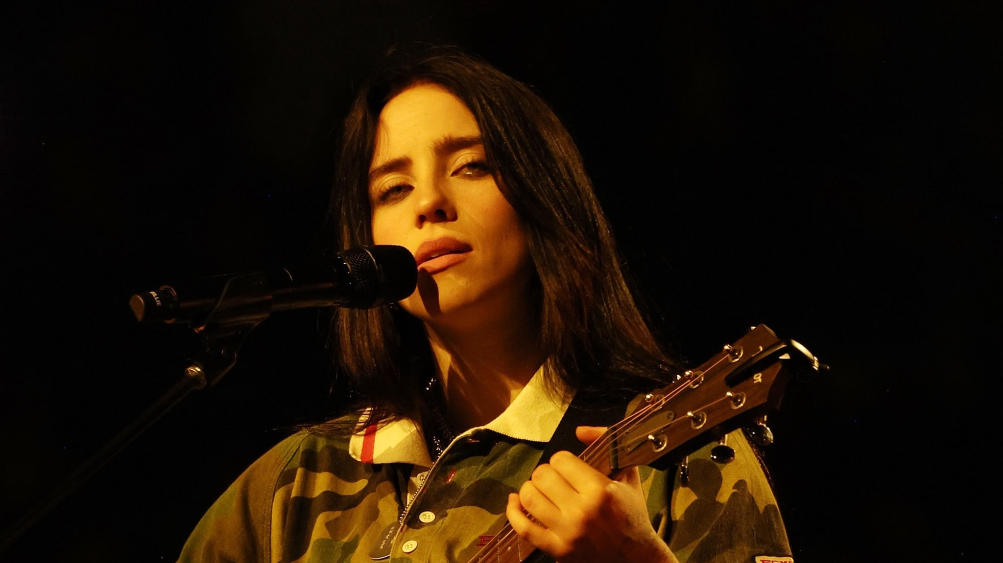Billie Eilish performs onstage during Billie Eilish HIT ME HARD AND SOFT: THE TOUR at Madison Square Garden on October 16, 2024 in New York City. 