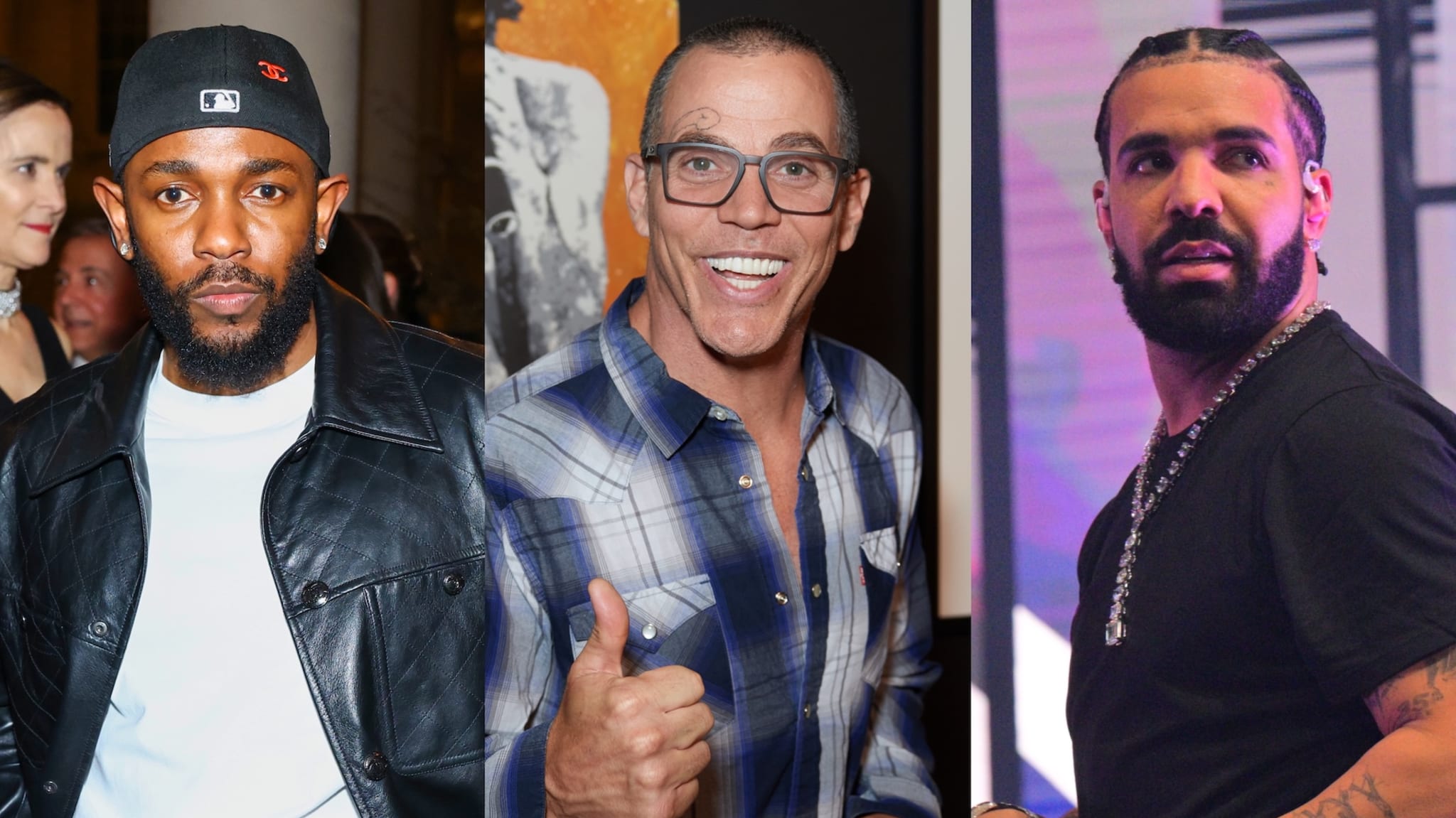Kendrick Lamar, Steve-O, and Drake
