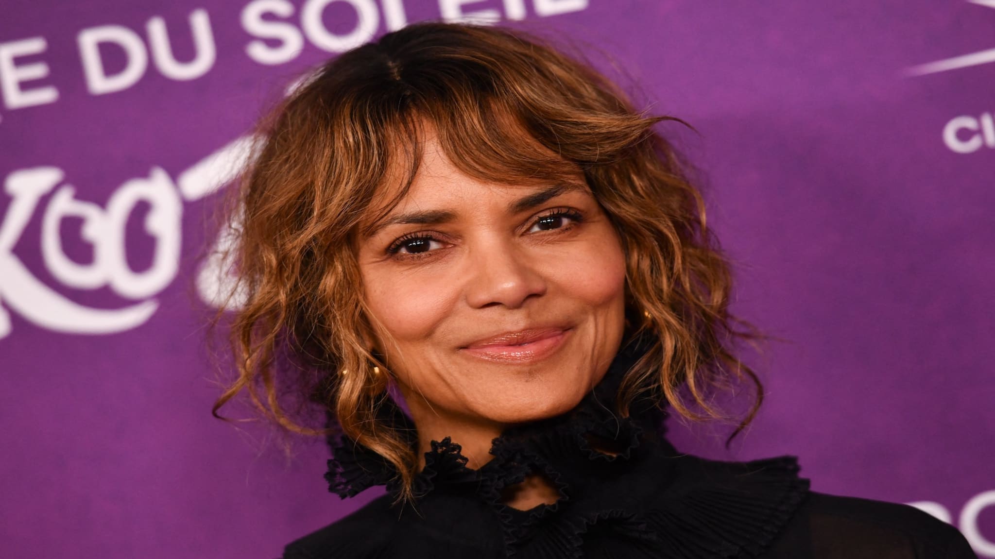 US actress Halle Berry attends Cirque du Soleil’s KOOZA red carpet premiere at the Santa Monica Pier, in Santa monica, California, October 24, 2024.