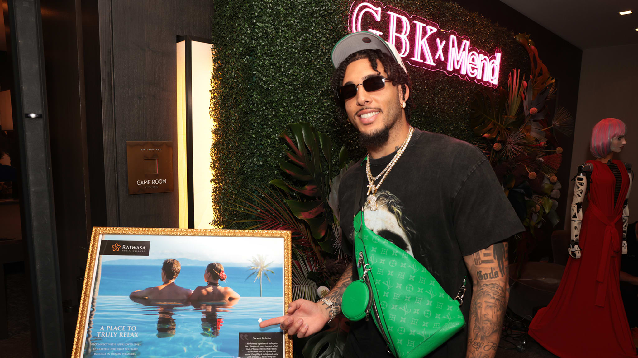LiAngelo Ball attends GBK Pre-ESPY Luxury Lounge presented by MEND.
