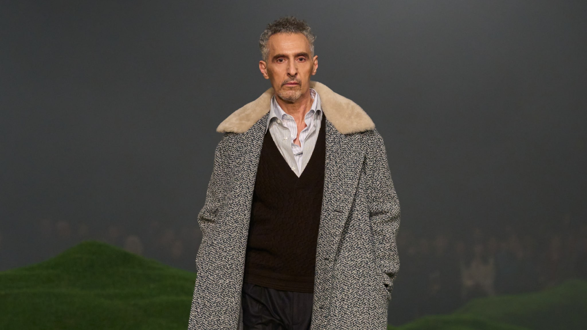 John Turturro walks in Zegna show