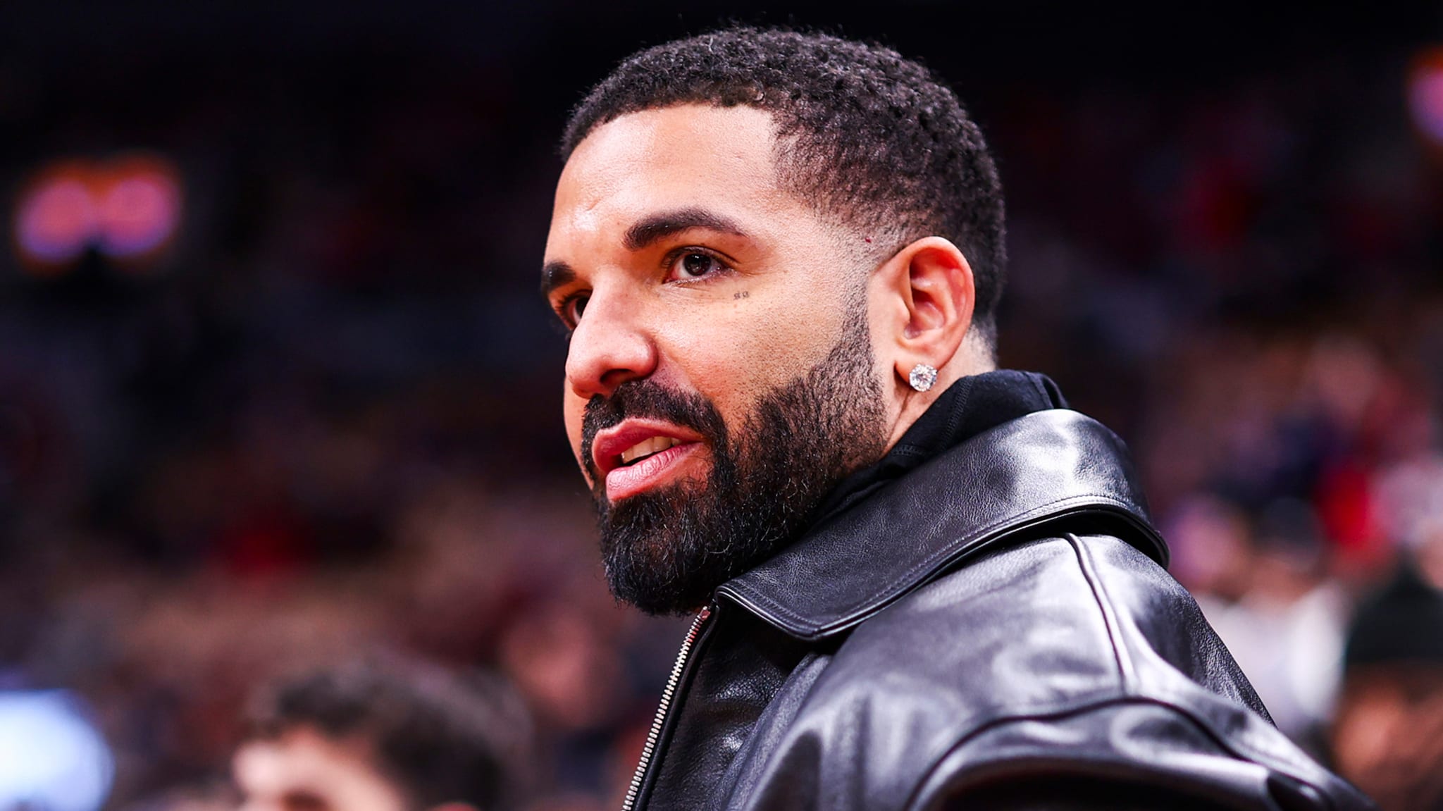 Drake at a Golden State Warriors v Toronto Raptors game.