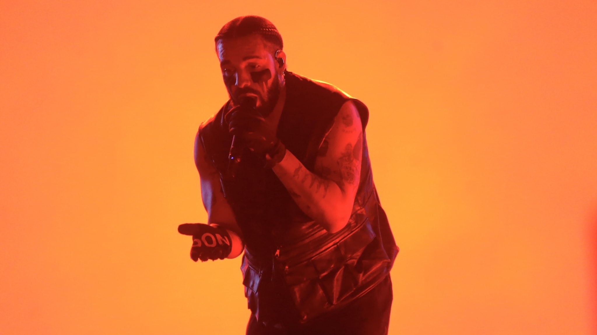 Drake performs during day two of Lollapalooza Chile 2023 on March 18, 2023 in Santiago, Chile. 