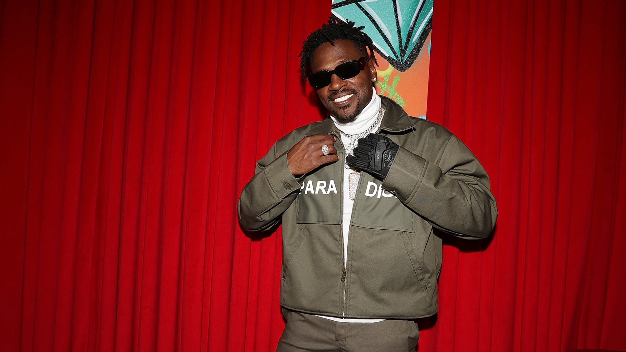 Antonio Brown attends his album release dinner at Panda on April 28, 2022 in New York City.