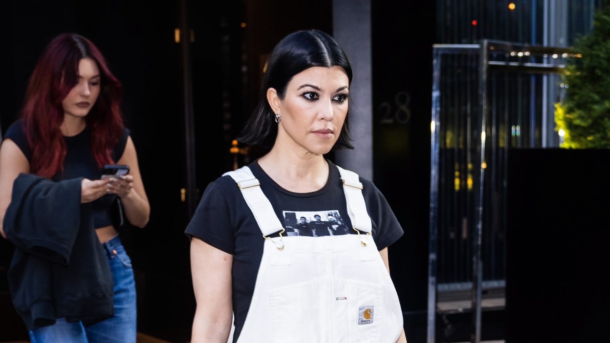 NEW YORK, NEW YORK - MAY 19: Kourtney Kardashian is seen in Midtown on May 19, 2023 in New York City.