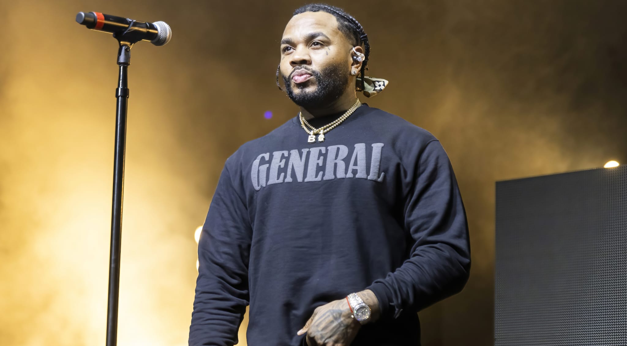 Kevin Gates performs in Sterling Heights, Michigan in 2022