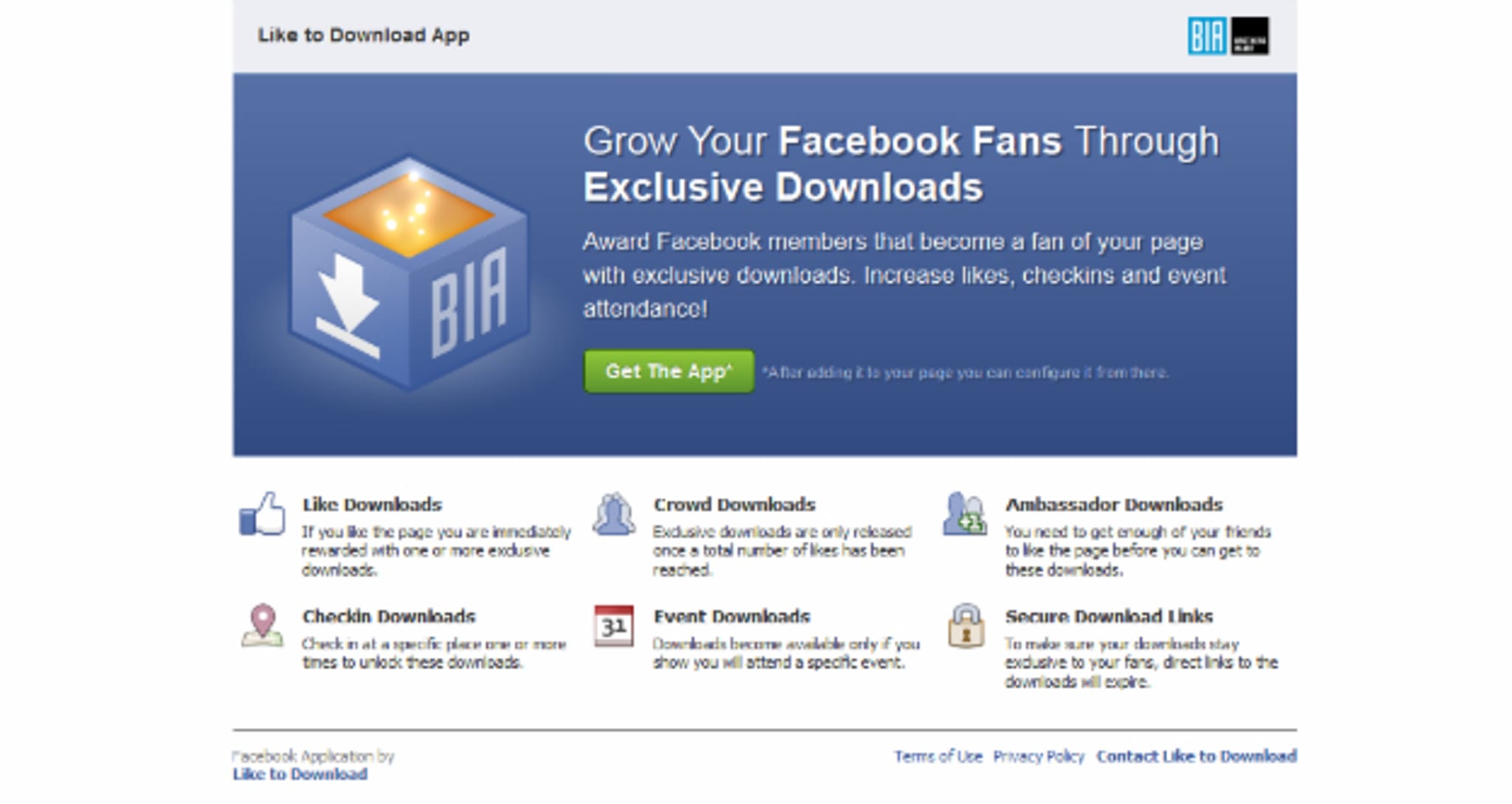 facebook like to download
