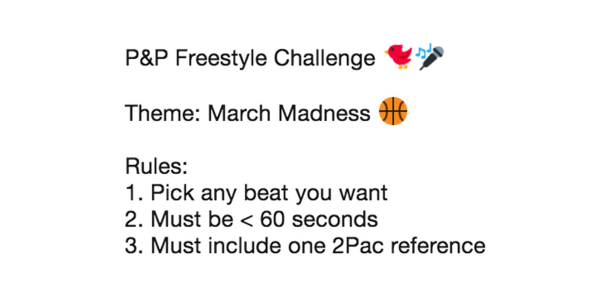 freestyle challenge 1