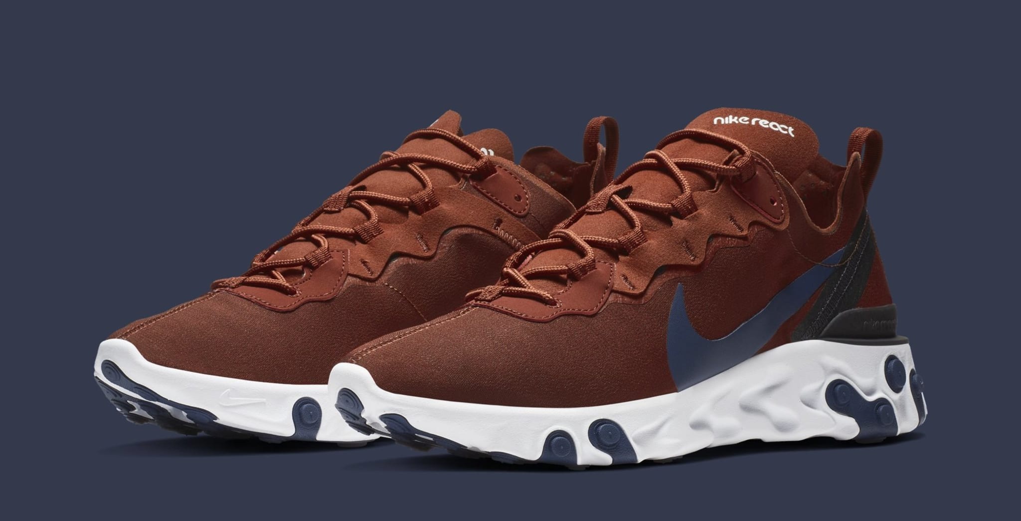 Nike React Element 55 'Brown' BQ6166 600 (Pair)