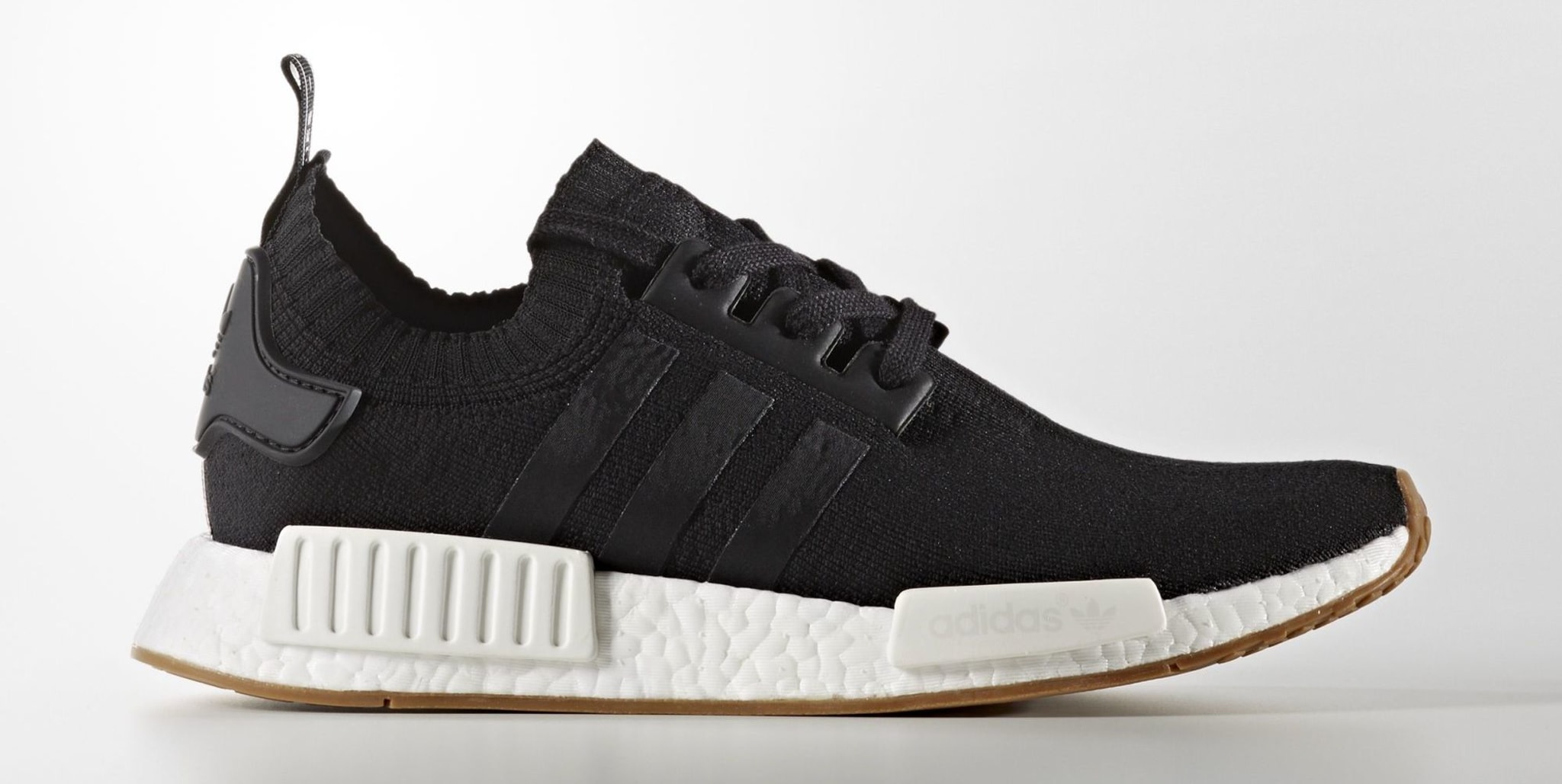 Adidas NMD R1 "Black/Gum" profile