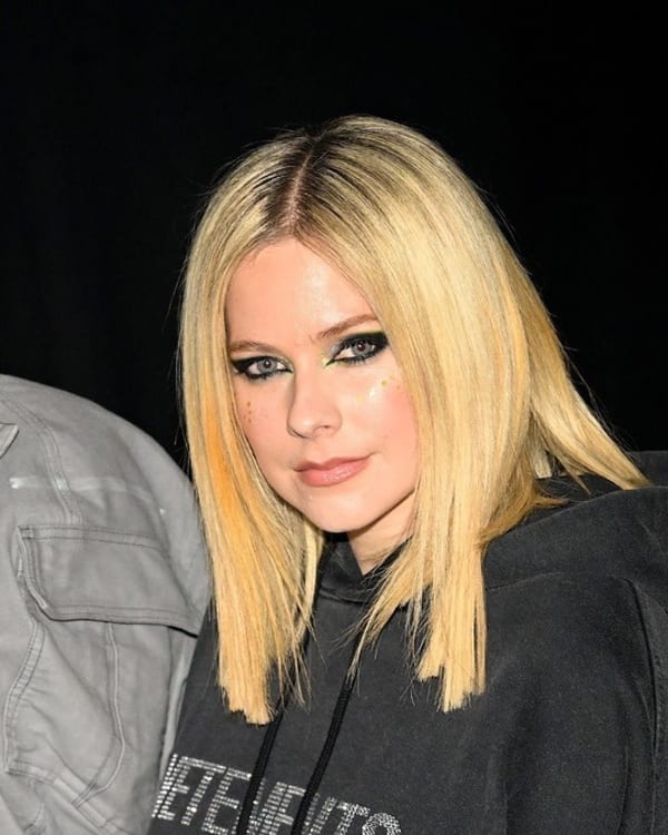 Tyga and Avril Lavigne attend the Mugler x Hunter Schafer party