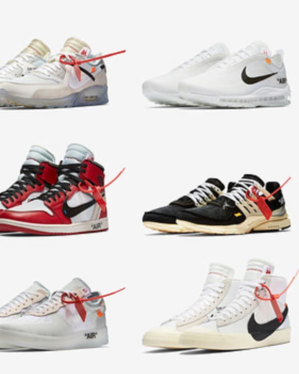 off white x nike the ten collection