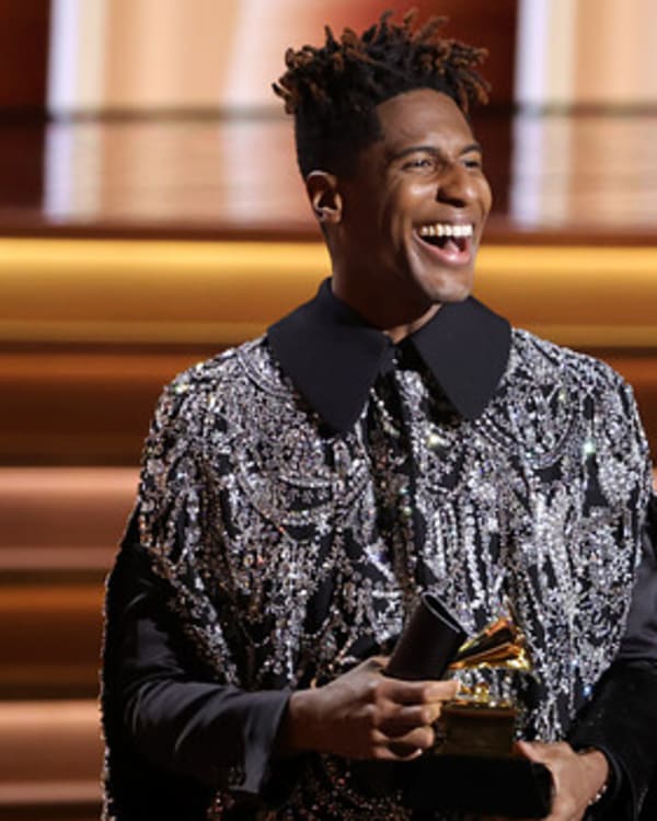 Jon Batiste at 2022 Grammy Awards