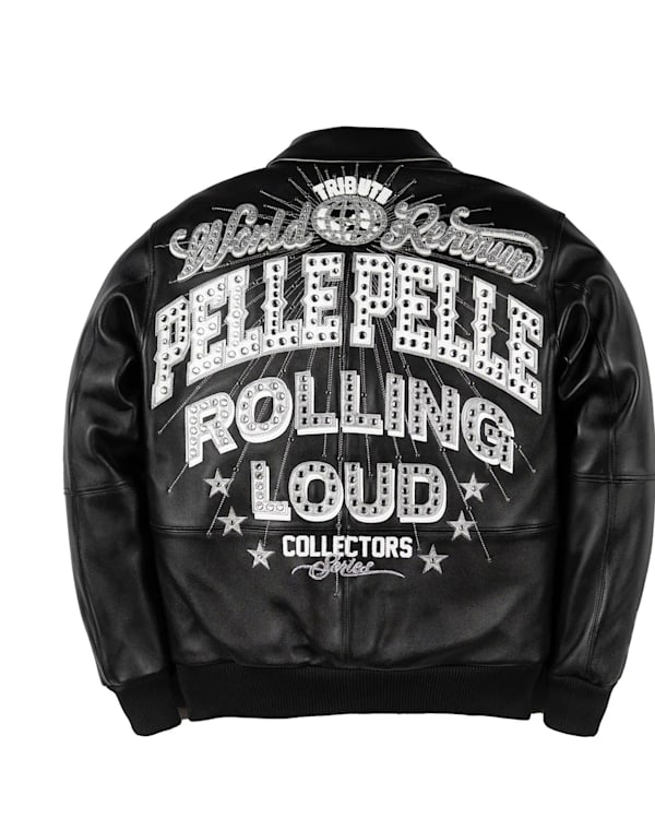 Black Pelle Pelle leather jacket.