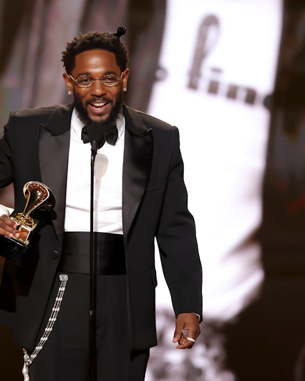 Kendrick Lamar at the 68th Grammy ceremony