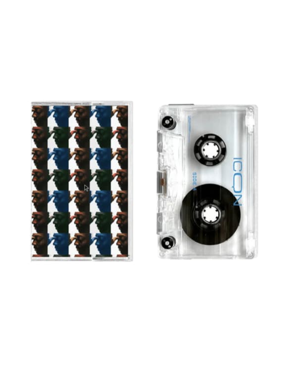 CD and cassette of an album titled "ICON" with a side profile of a person on the cover.