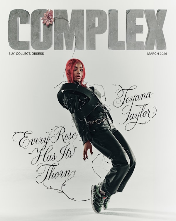 Teyana Taylor Complex Cover Story Image. Every Rose Has Its Thorns: Concrete Rose, Jordan 3 Release.