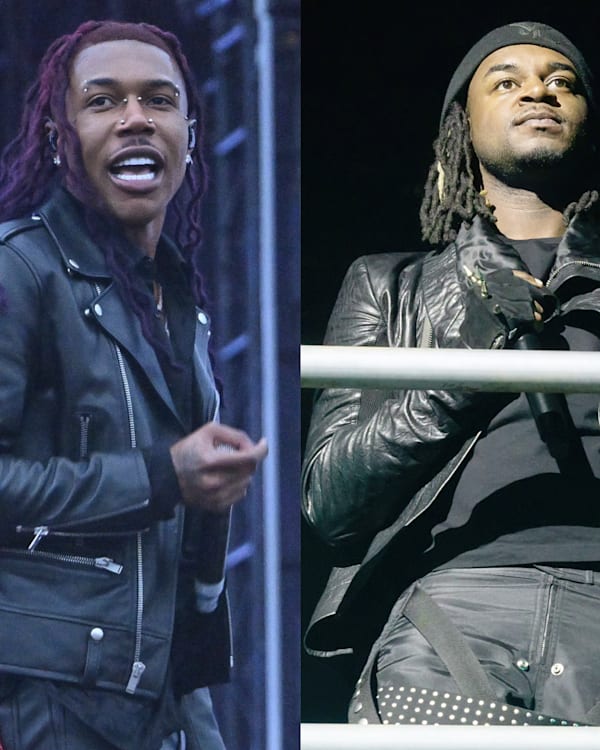 Split image. Left: Playboi Carti. Center: Destroy Lonely. Right: Ken Carson.