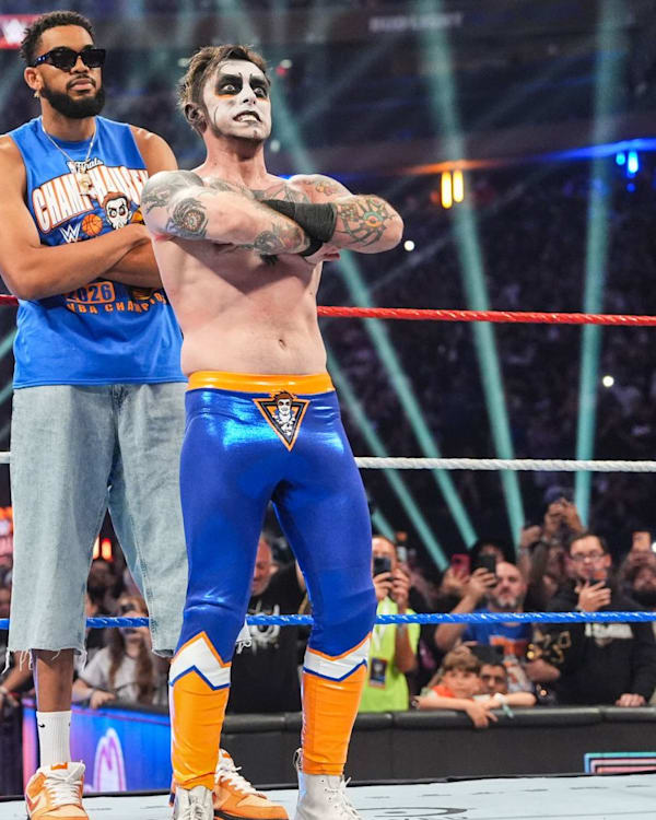 Karl-Anthony Towns Stops by the WWE to Help Danhausen Beat JD McDonagh