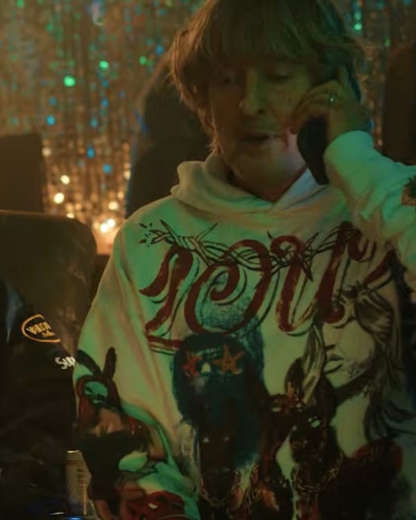 (L-R) Travis Scott and Owen Wilson.