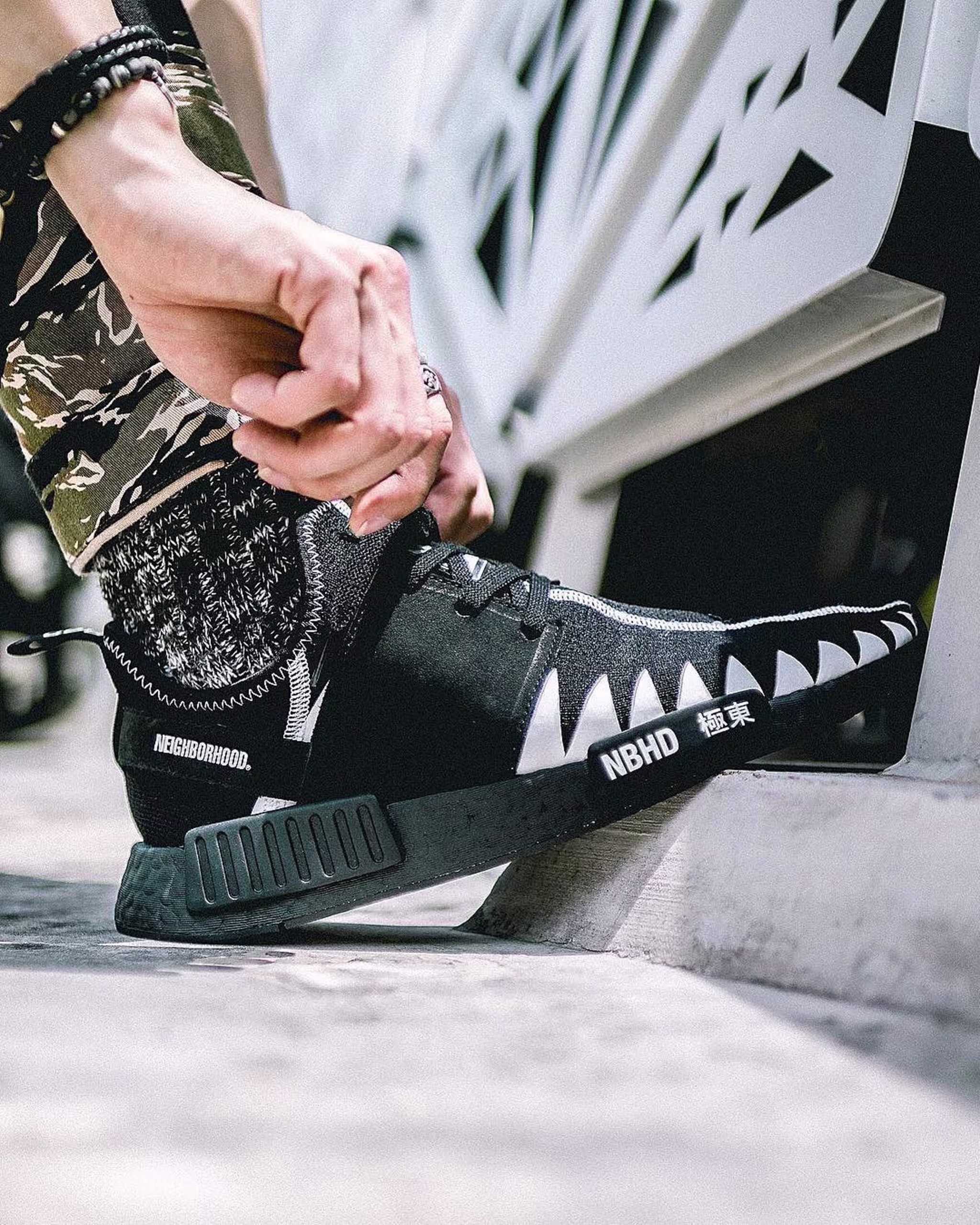 Neighborhood x Adidas NMD On Foot (1)