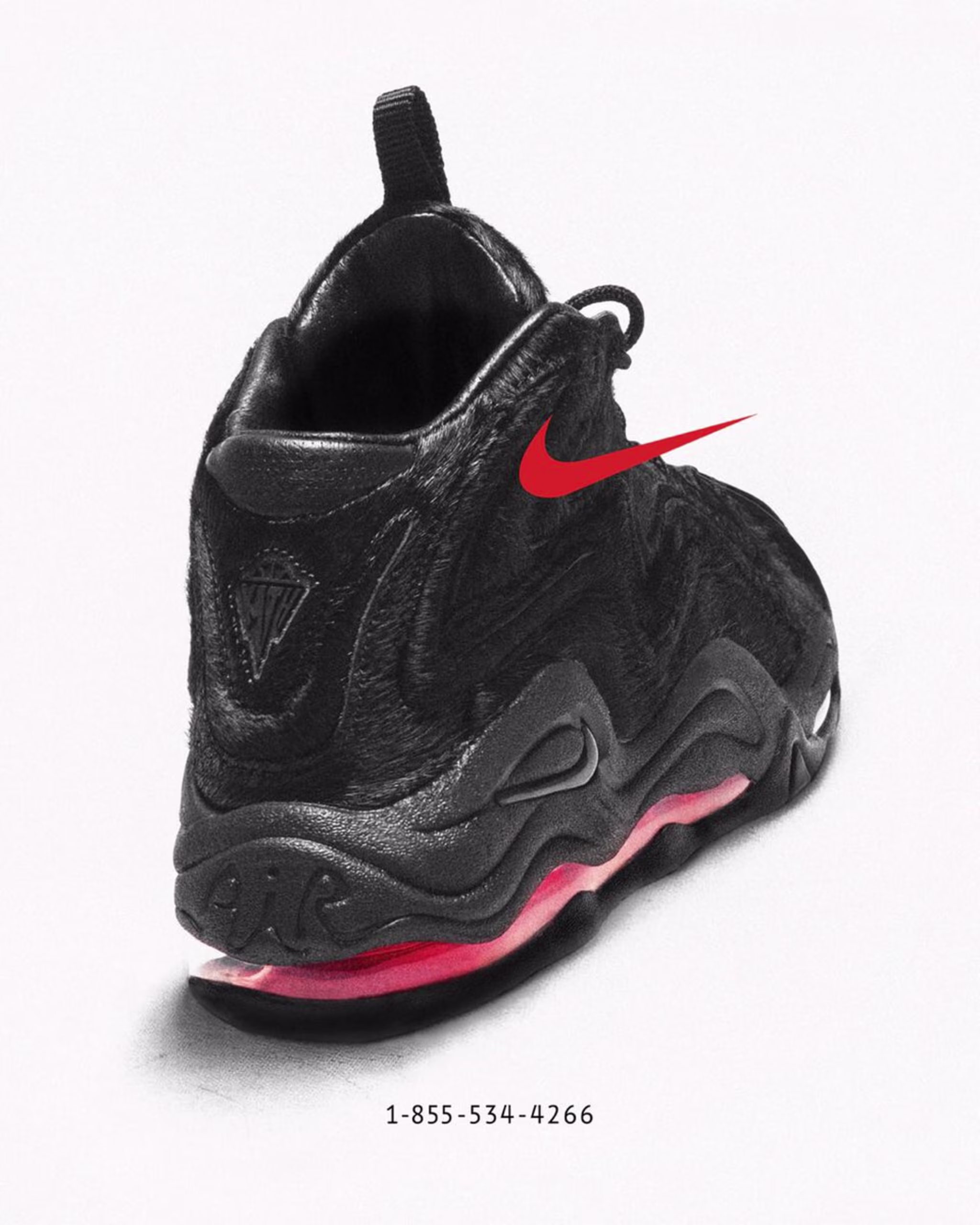 Nike Nike Pippen 1 Black Pony Hair Red