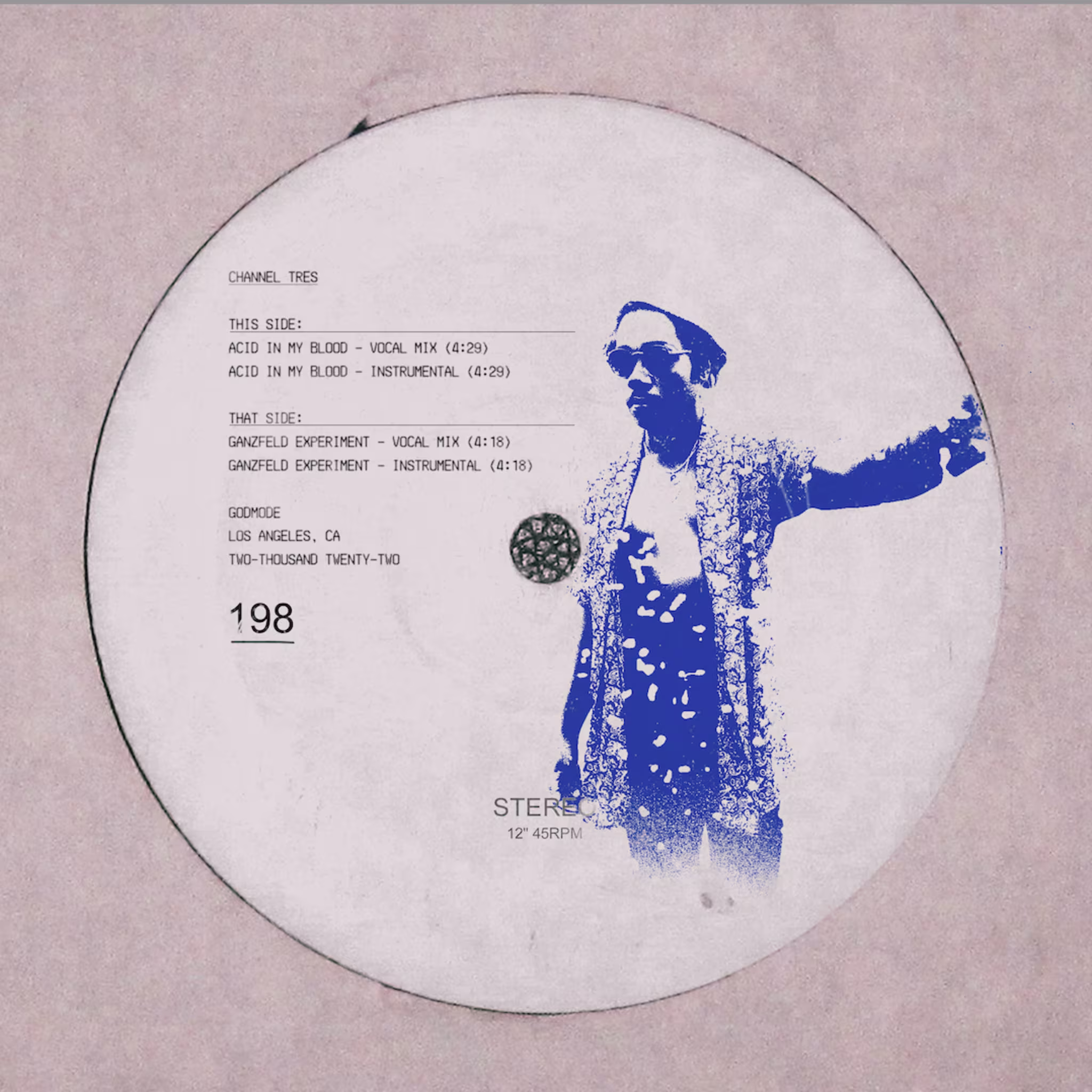 The cover art for Channel Tres' song 'Acid In My Blood'