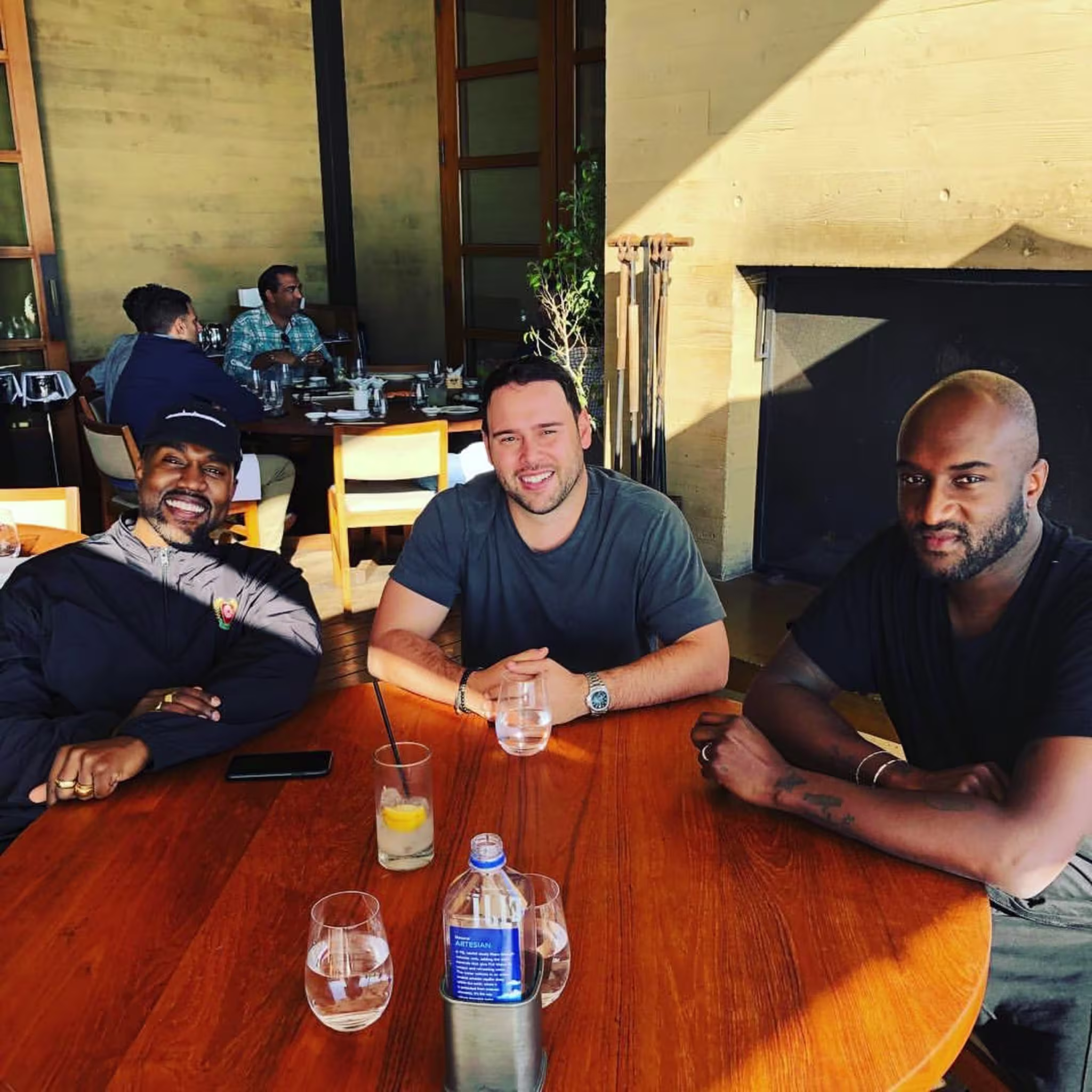 Kanye West Scooter Braun Virgil Abloh