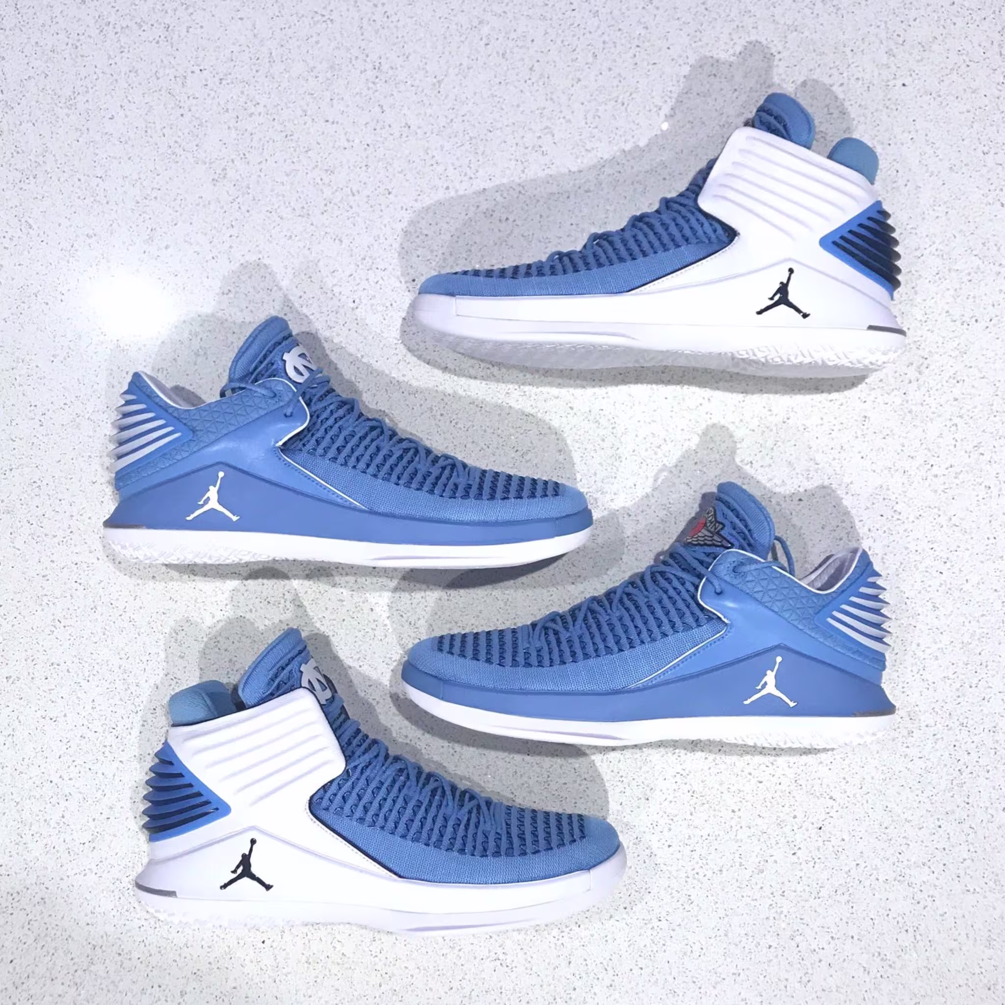 Air Jordan 32 High & Low UNC Tar Heels PE