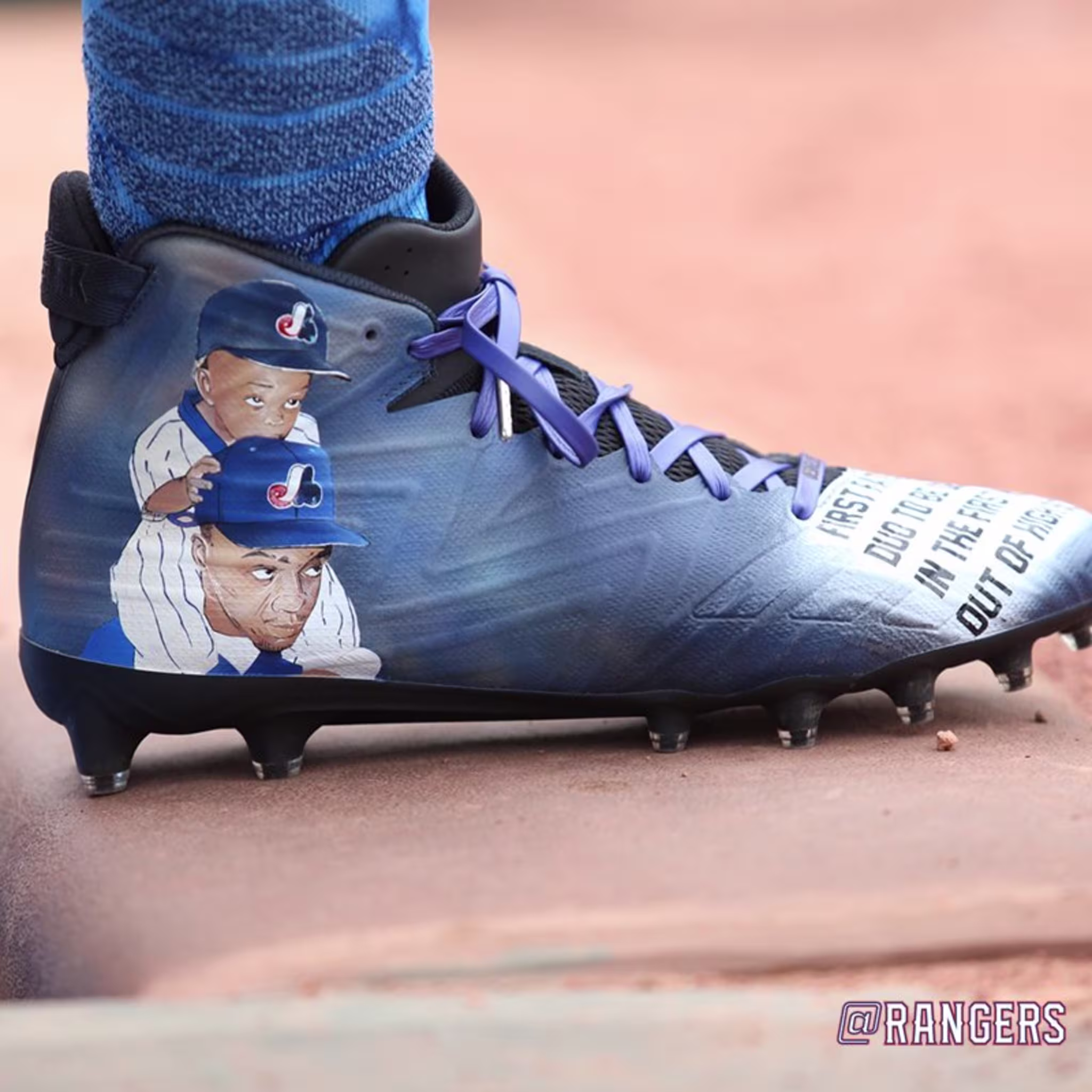 Delino DeShields Father's Day Cleats Profile