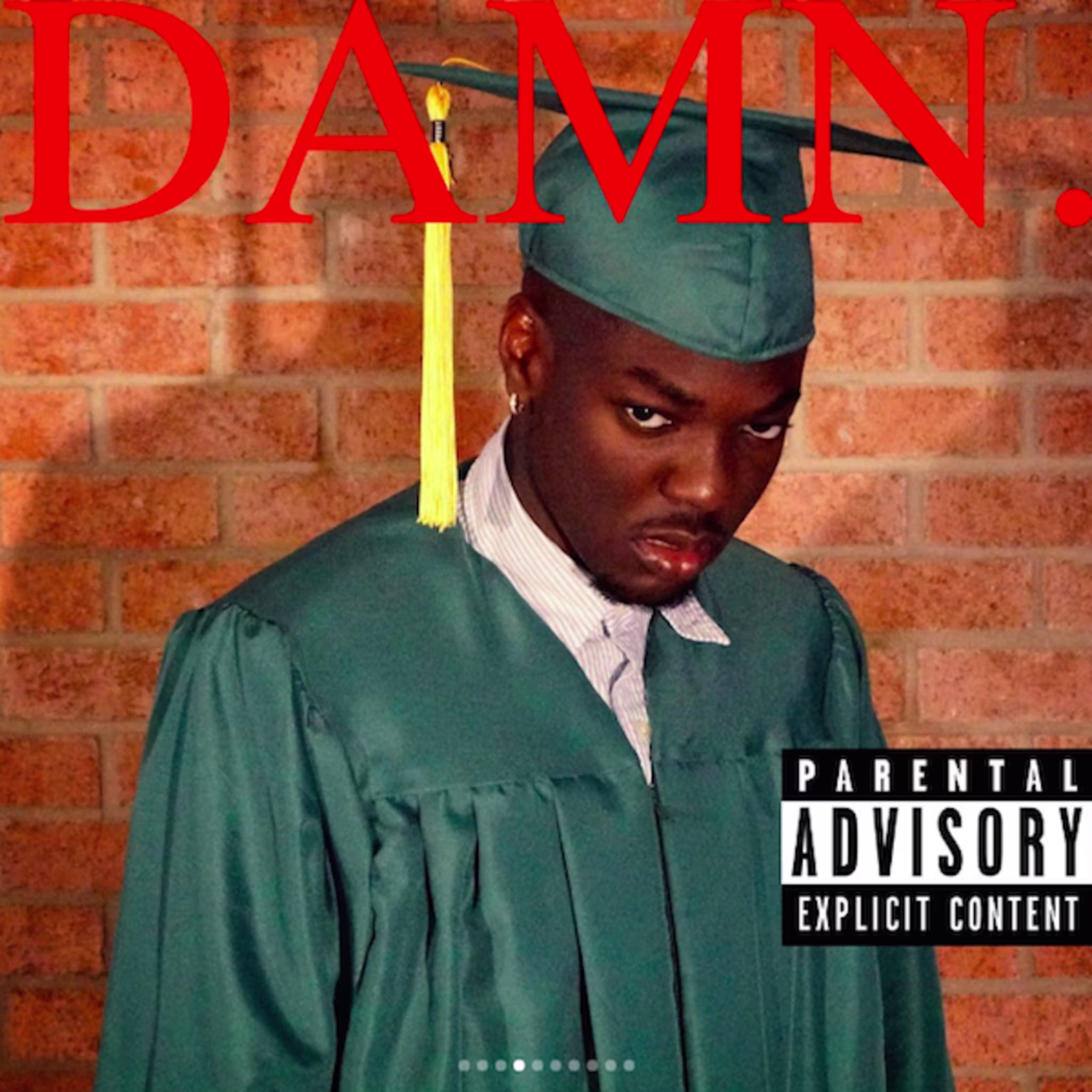 Student Recreates Album Covers for Graduation Photos