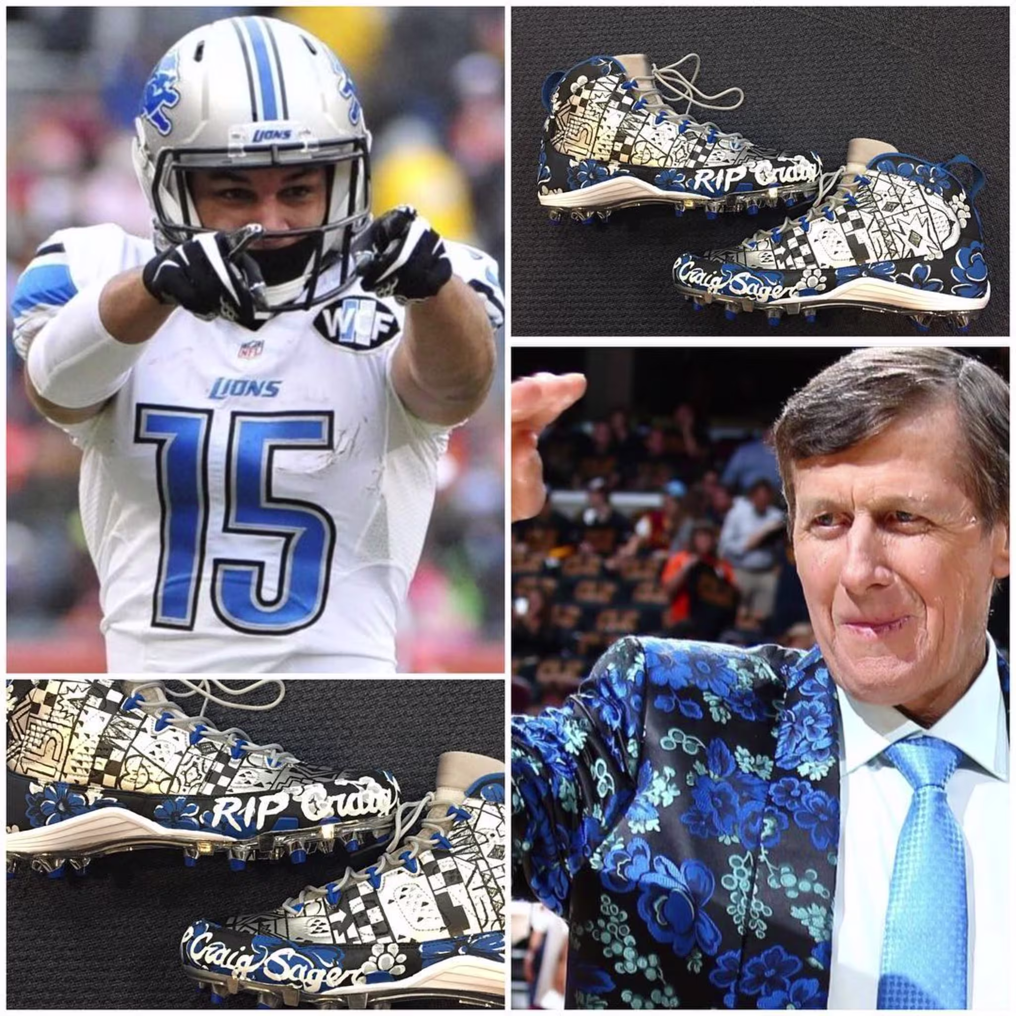 Golden Tate Craig Sager Cleats