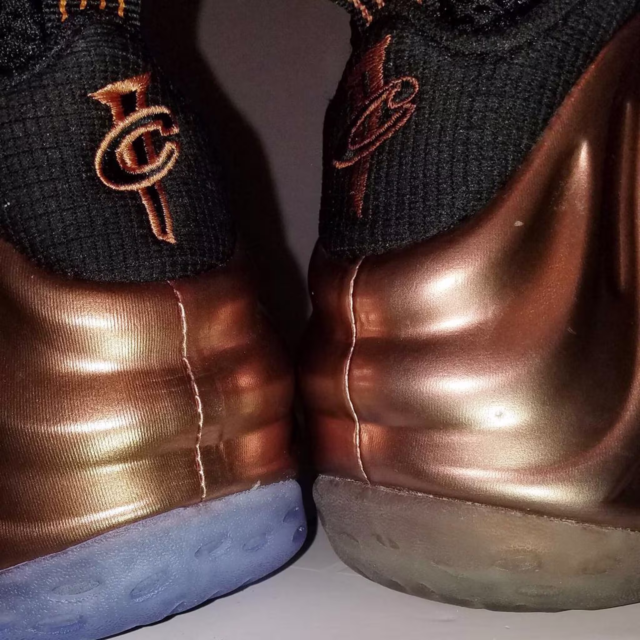 Nike Foamposite Copper 2017 vs. 2010 Comparison (10)
