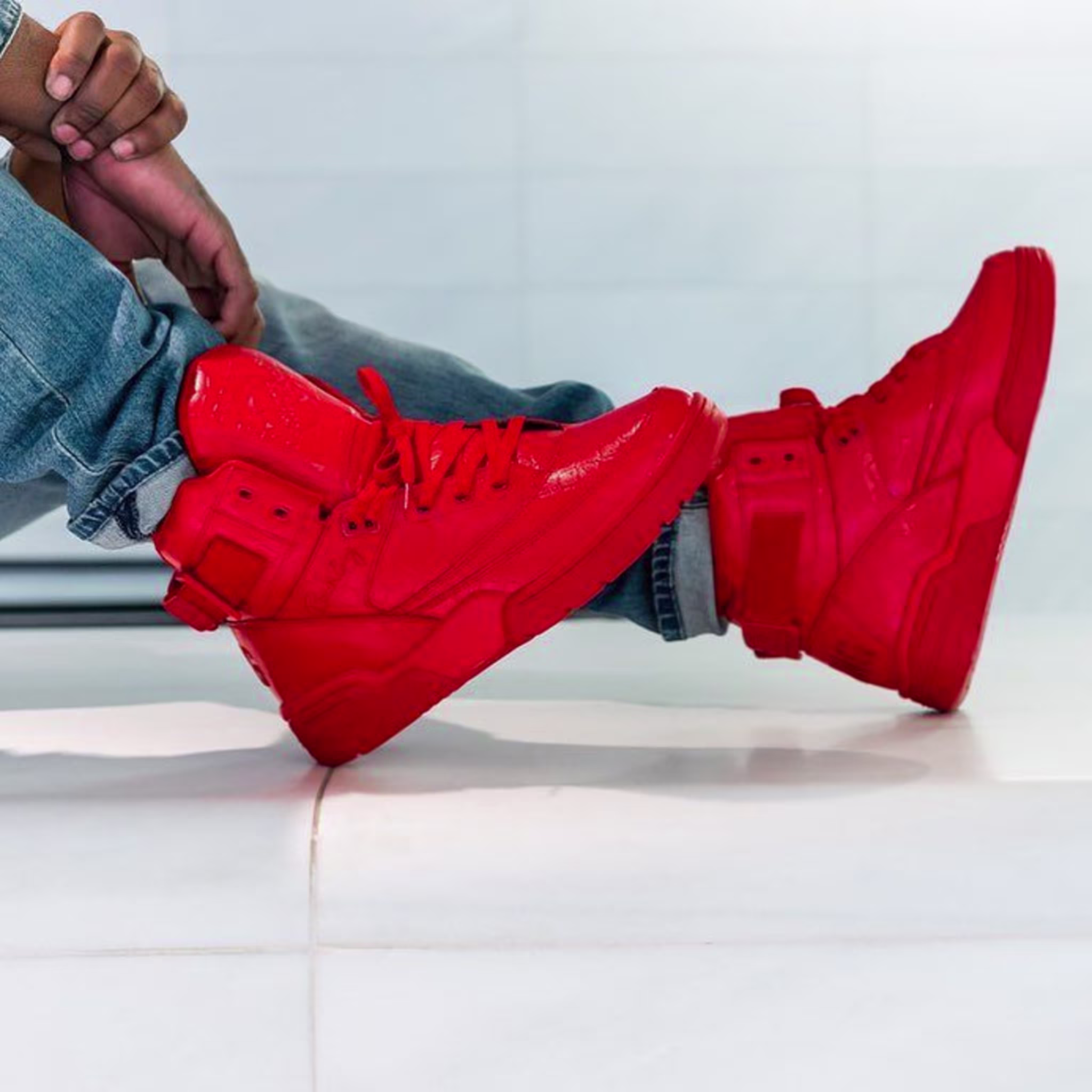 Ewing 33 Hi Red Croc Sole