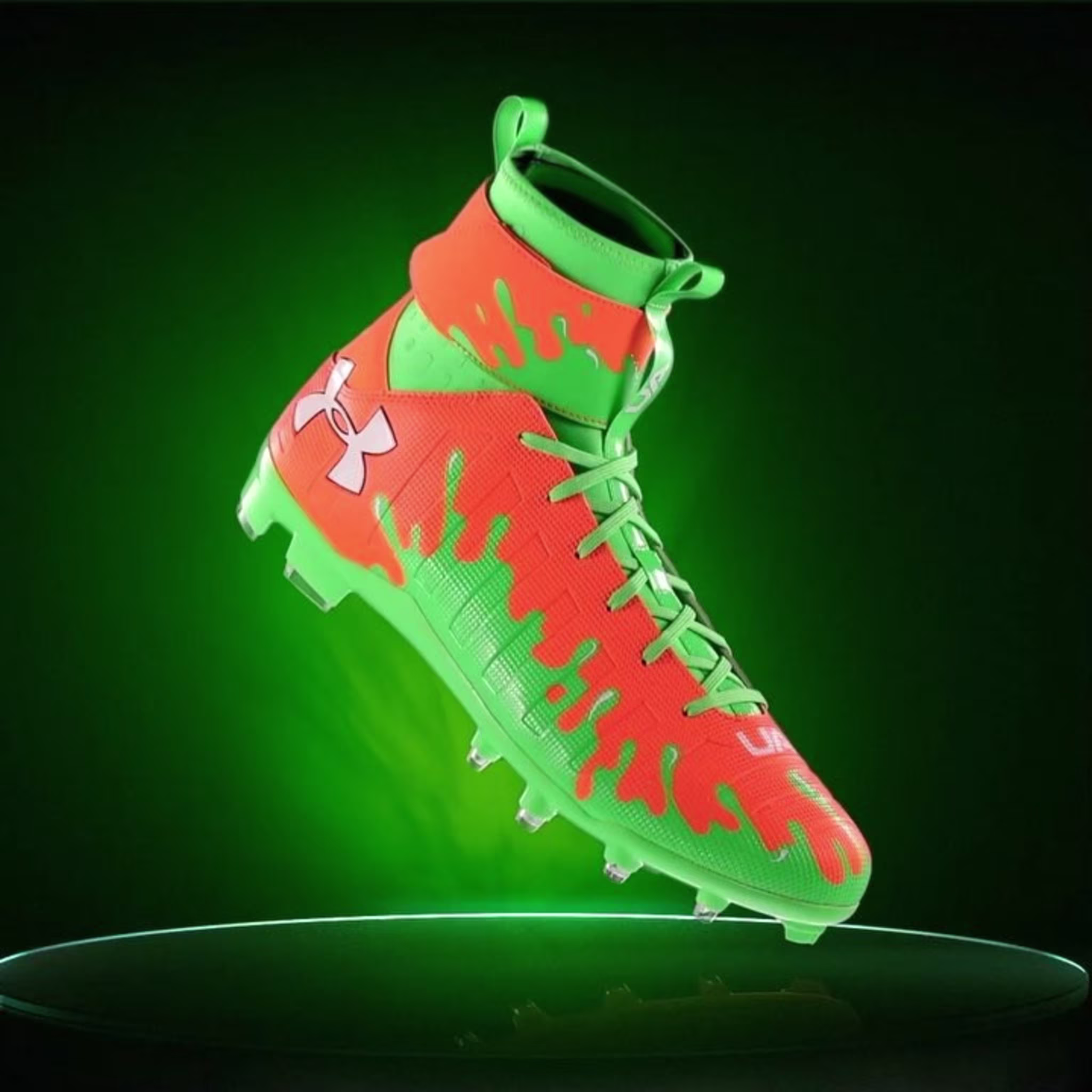Cam Newton Wearing Nickelodeon Cleats