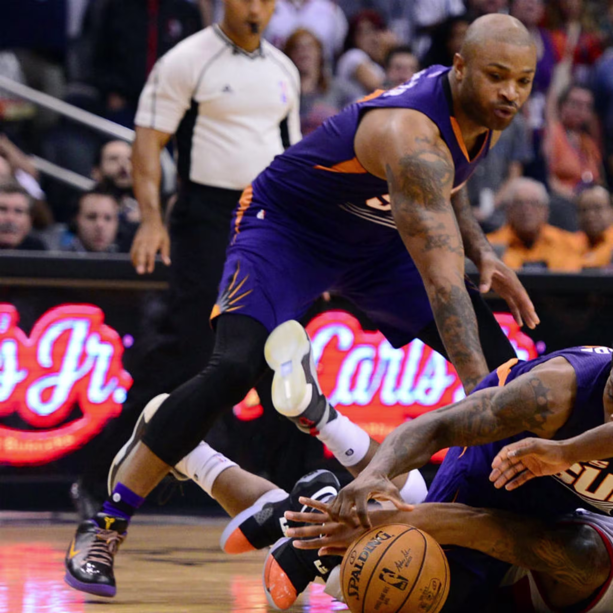 P.J. Tucker Wears the Purple Haze Nike Kobe 4 PE