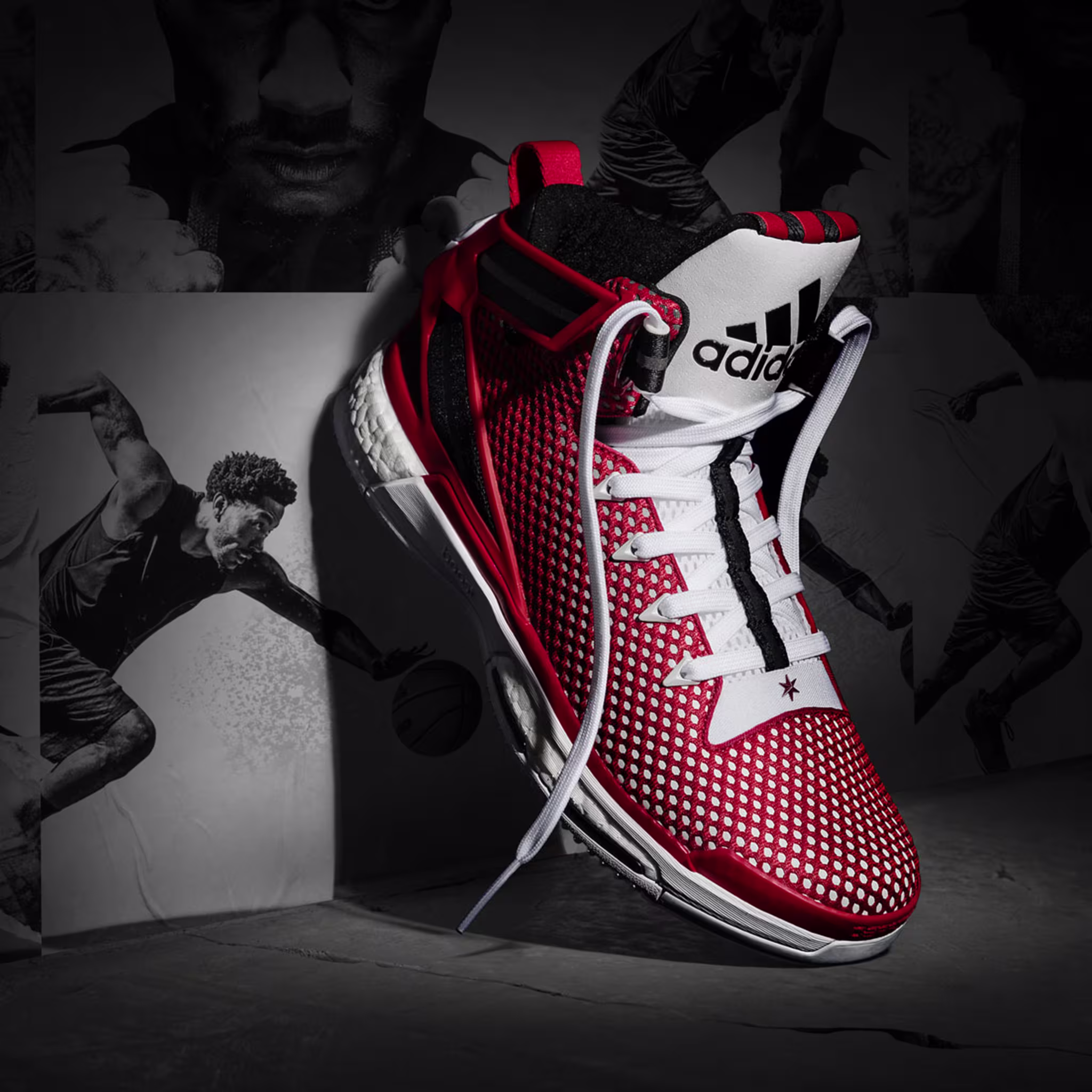 adidas D Rose 6 Home Red Mesh (1)