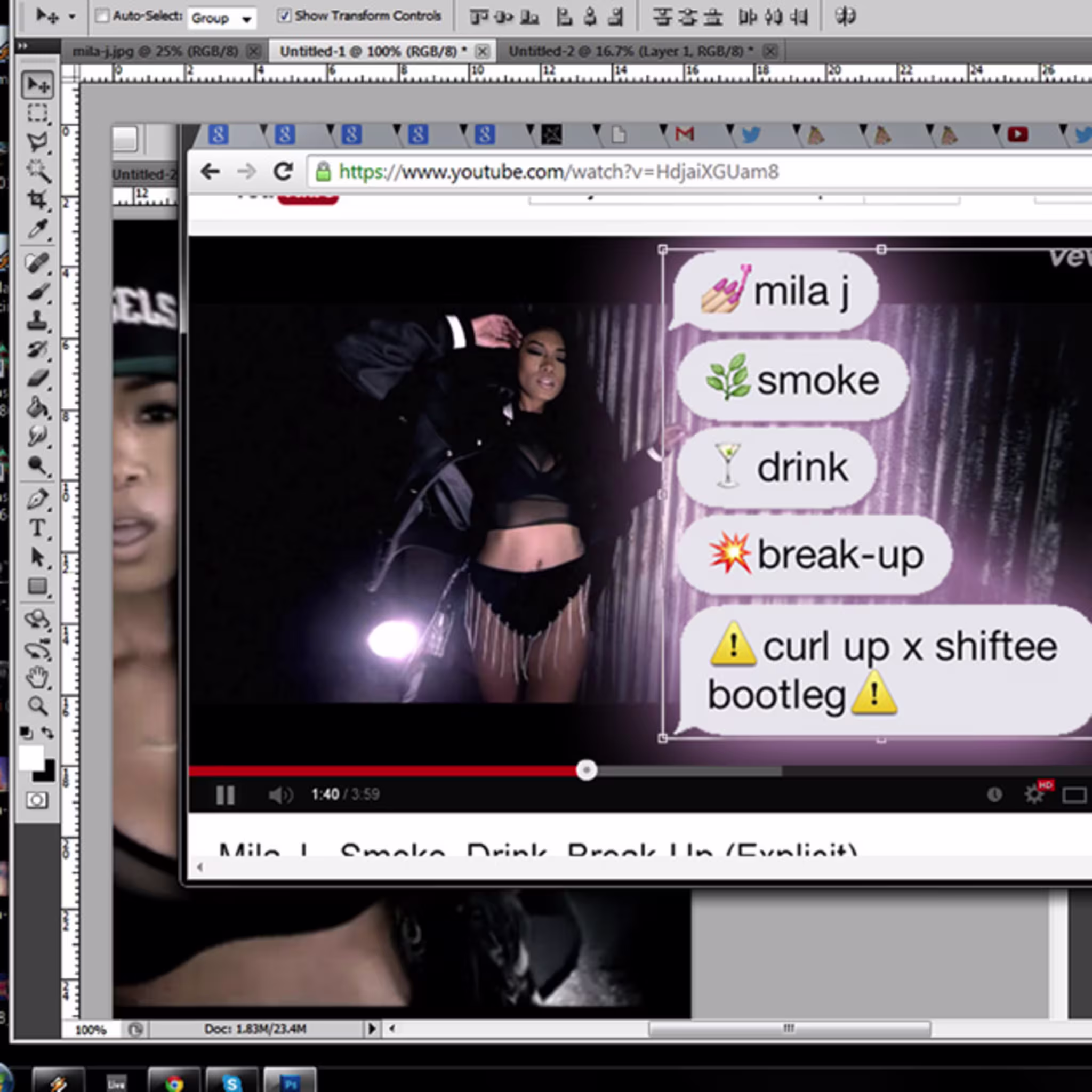 curlup shiftee smokedrink