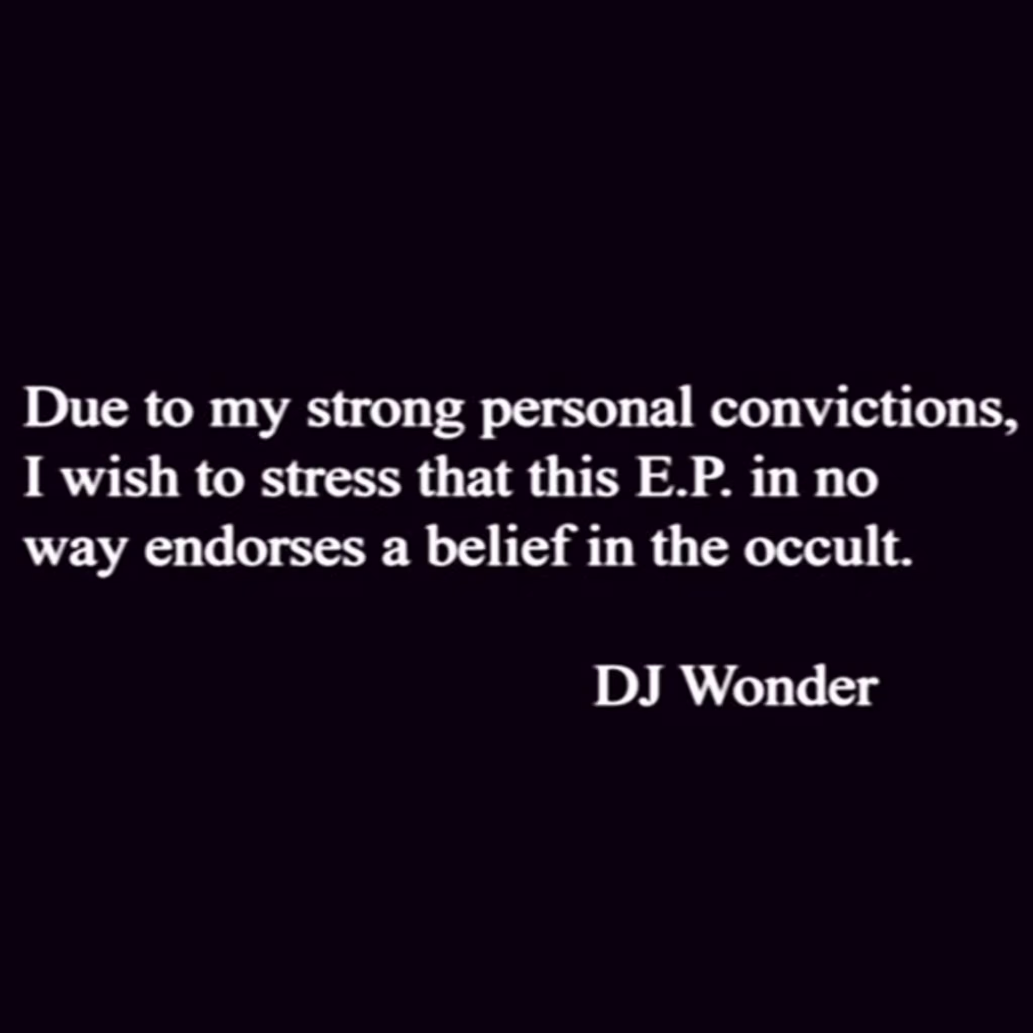 dj wonder occult