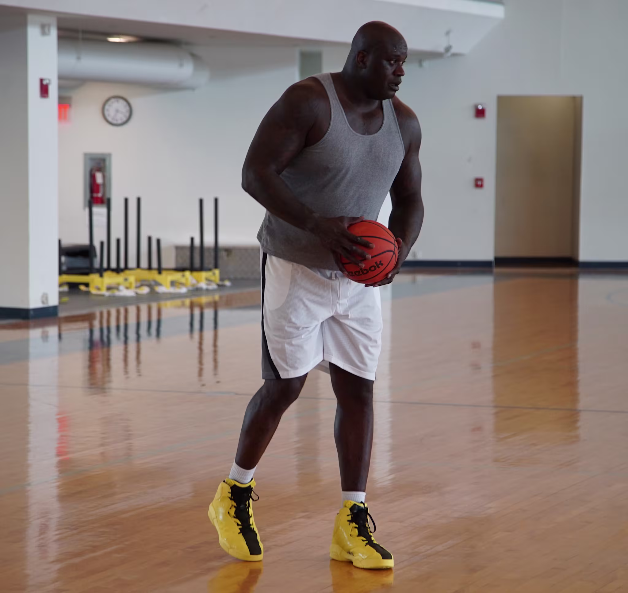 Shaq Wearing Reebok Shaq Attaq Modern